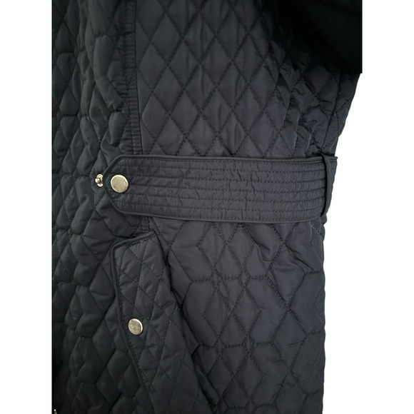 PLUS 22/24 Avenue Women Black Pocket  Puffer Jacket Removable Hood Snap Zip $140 - Picture 4 of 16